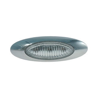 Grote® - M5 Series 4"x1.25" Oval Chrome LED Side Marker Light