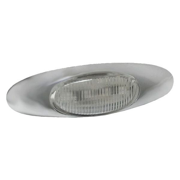 Grote® - MicroNova™ Chrome Screw Mount LED Clearance Marker Light with Chrome Bezel