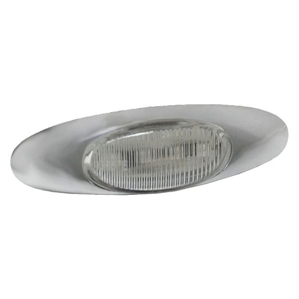 Grote® - MicroNova™ Chrome Screw Mount LED Clearance Marker Light with Chrome Bezel