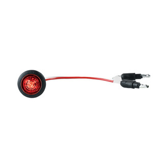 Grote® - Micronova™ 1" Round Red LED Side Marker Light