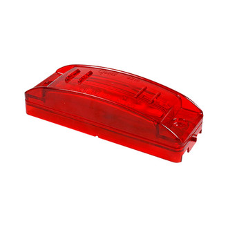 Grote® - SuperNova™ Turtleback II 6"x2" Rectangular Red LED Side Marker Light