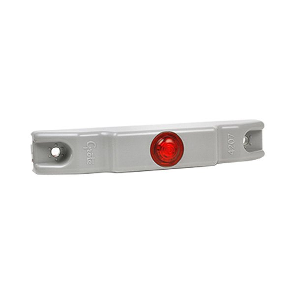 Grote® - Micronova™ 1" Round Red LED Side Marker Light with Bracket