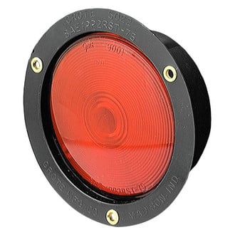 Grote® - 4" Double Contact Red Round Screw Mount Combination Tail Light
