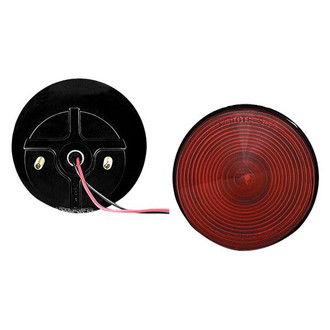 Grote® - 4" Two-Stud Red Round Stud Mount Combination Tail Light w/o License Window