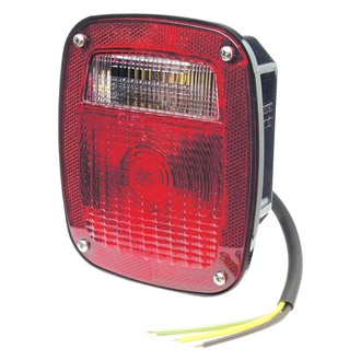 Grote® - SuperNova™ Three-Stud Red Stud Mount LED Combination Tail Light with License Window