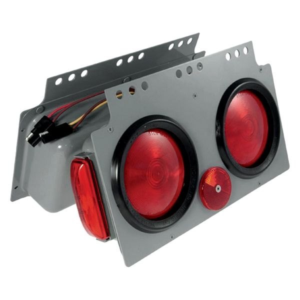 Grote® - Driver Side 4" Screw Mount Combination Tail Lights with Side Marker Light