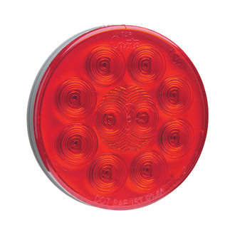 Grote® - SuperNova™ 4" Round Chrome/Red LED Tail Light