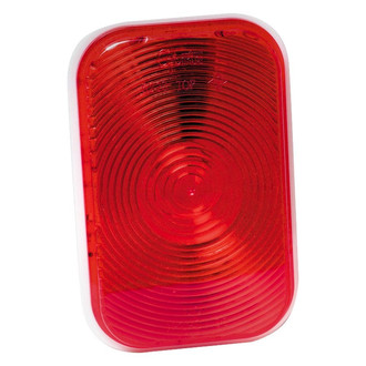 Grote® - Red Rectangular Grommet Mount Combination Tail Light