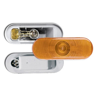 Grote® - Torsion Mount III™ Amber Oval Grommet Mount Combination Tail Light