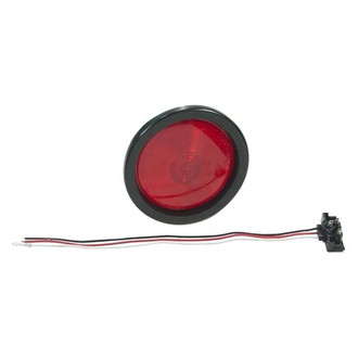 Grote® - Economy 4" Economy Red Round Grommet Mount Combination Tail Light Kit