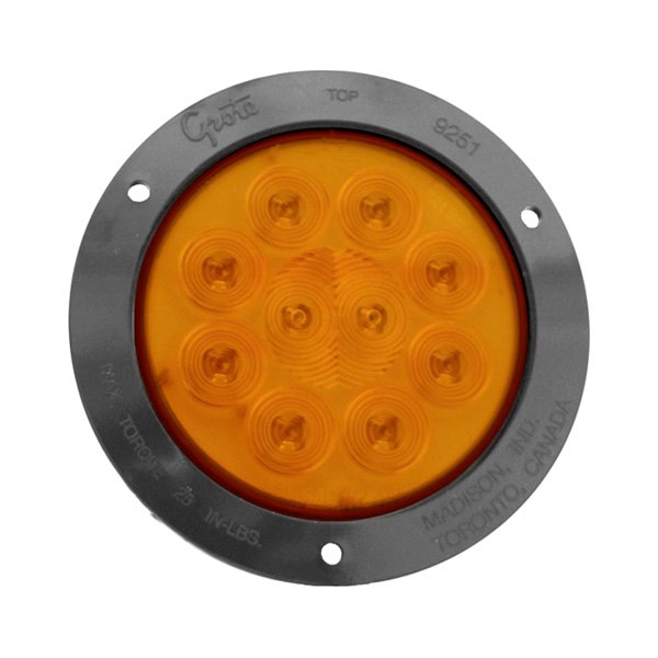 Grote® - SuperNova™ 4" Round Chrome/Amber LED Turn Signal Light