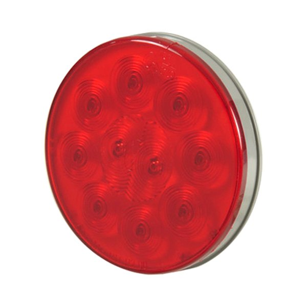 Grote® - SuperNova™ 4" Chrome/Red Round LED Tail Light