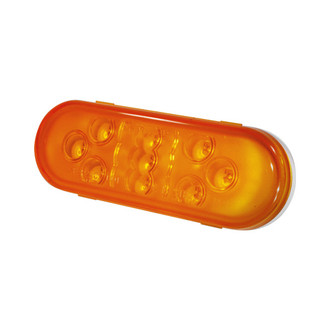 Grote® 54133 - SuperNova™ 6"x2" Rectangular Chrome Amber LED Turn Signal Light