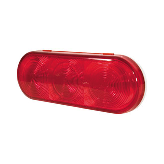 Grote® - SuperNova™ NexGen 6x2" Oval Chrome/Red LED Tail Light