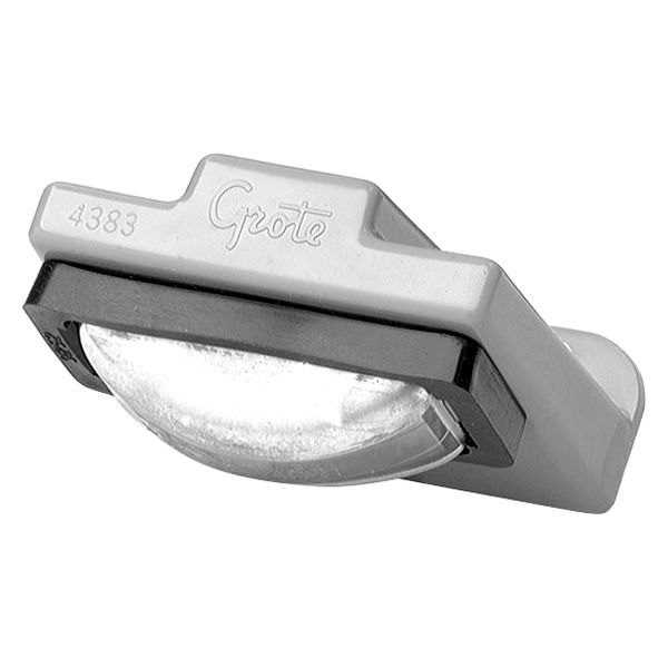 Grote® - 5.5"x1.2" Silver Lens Rectangular License Plate Light