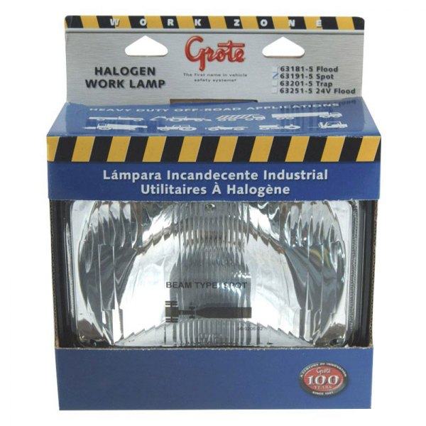 Grote® - Large 6.9"x5.5" 55W Spot Beam Light Retail Pack