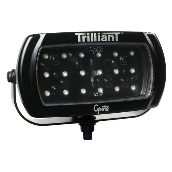 Grote® - Trilliant™ 36 9"x3.6" 50W Black Powder Coated Housing Wide Flood Beam LED Light with Inner Black Housing