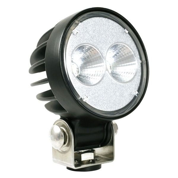 Grote® - Trilliant™ T26 3.2" 18W Round Black Powder Coated Housing Far Flood Beam LED Light with Pigtail