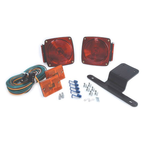 Grote® - 4.5" Submersible Square Bracket Mount Combination Tail Lights with Clearance Marker Light