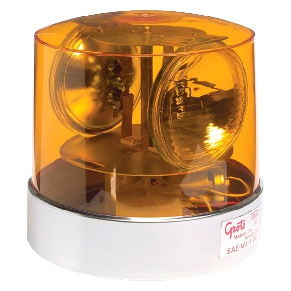 Grote® - 8.25" Bolt-On Mount Two Sealed-Beam Amber Halogen Beacon Light