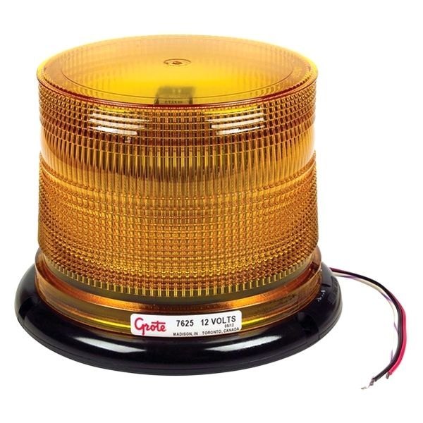 Grote® - Bolt-On Mount Low Profile Amber LED Beacon Light