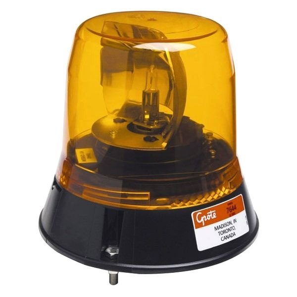 Grote® - Low Profile Belt Drive Revolving Amber Beacon Light