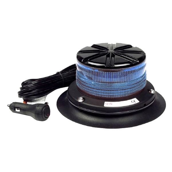 Grote® - Vacuum Mount Low Profile Blue LED Beacon Light