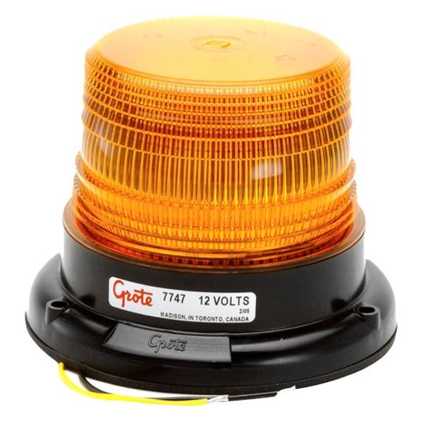 Grote® - Permanent Mount Mini Mighty Yellow LED Beacon Light