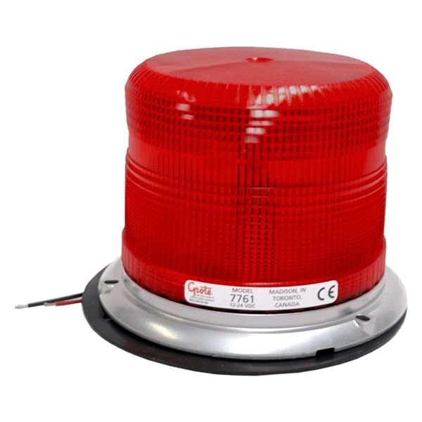 Grote® - Heavy-Duty Class I Medium Profile Red Beacon Light