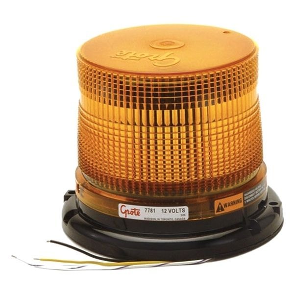 Grote® - Bolt-On Mount Medium Profile Amber LED Beacon Light