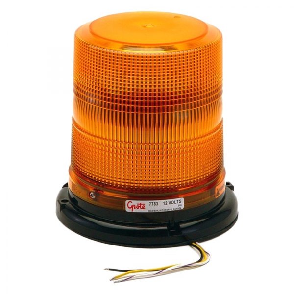 Grote® - Bolt-On Mount High Profile Amber LED Beacon Light