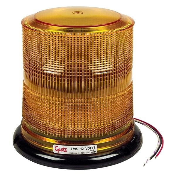 Grote® - Bolt-On Mount High Profile Amber LED Beacon Light