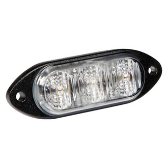 Grote® 78163 - 3.08" Bolt-On Mount Directional Low Profile Amber LED Strobe Light