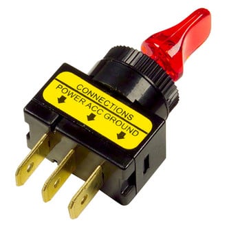 Grote® - Short Toggle Red Switch