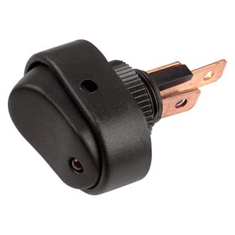 Grote® - Oval Rocker Red LED Switch
