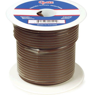 Grote® - 16 AWG Single 100' Brown Stranded PVC Primary Wire