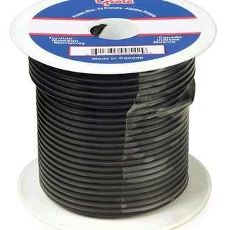 Grote® - 16 AWG Single 1000' Black Stranded PVC Primary Wire