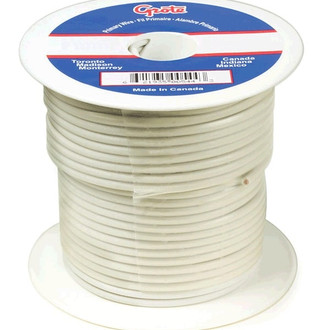 Grote® - 8 AWG Single 25' White Stranded PVC Primary Wire
