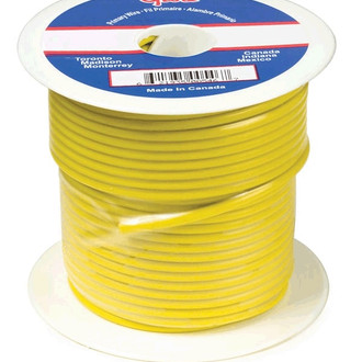 Grote® - 16 AWG Single 25' Yellow Stranded PVC Primary Wire