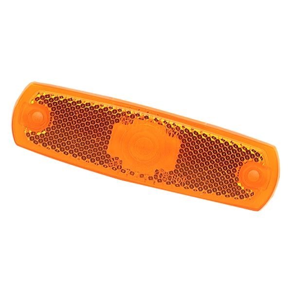 Grote® - 4.9" Reflectorized Amber Rectangular Lens with Built-In Reflector for Clearance Marker Lights