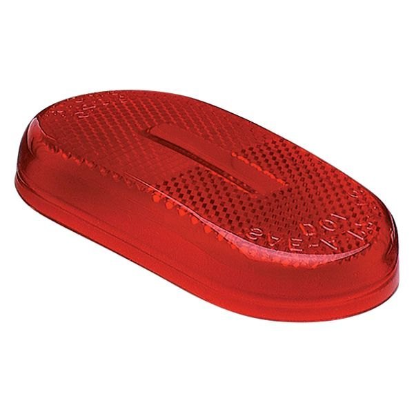 Grote® - 4"x2" Two-Bulb Red Oval Lens for Clearance Marker Lights