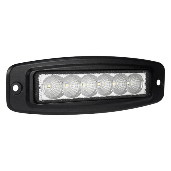 Grote® - BriteZone™ Recessed Mount 7.6" 25.7W Black Powder Coated Housing Flood Beam LED Light