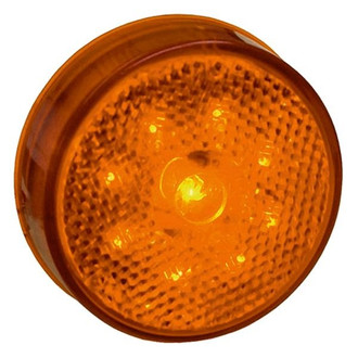 Grote® - Hi Count™ 2.5" Built-in Reflector Yellow Grommet/Bracket Mount LED Clearance Marker Light with Built-In Reflector