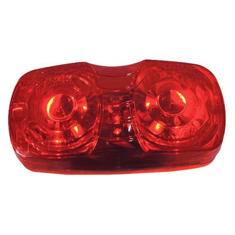 Grote® - Hi Count™ Square-Corner Red Square Bracket Mount LED Clearance Marker Light