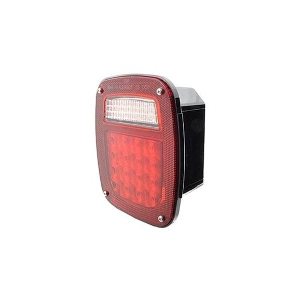 Grote® - Driver Side Hi Count™ Stud Mount LED Combination Tail Light with License Window