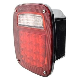 Grote® - Driver Side Hi Count™ Red Stud Mount LED Combination Tail Light with License Window