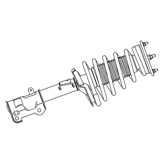 GSP North America® - Front Driver Side Twin-Tube Non-Adjustable Strut Assembly