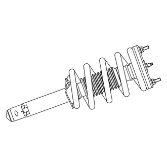 GSP North America® - Front Passenger Side Twin-Tube Non-Adjustable Strut Assembly