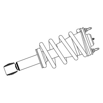 GSP North America® - Rear Driver or Passenger Side Twin-Tube Non-Adjustable Strut Assembly