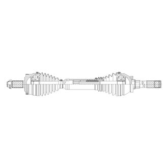 GSP North America® - Front Passenger Side CV Axle Assembly